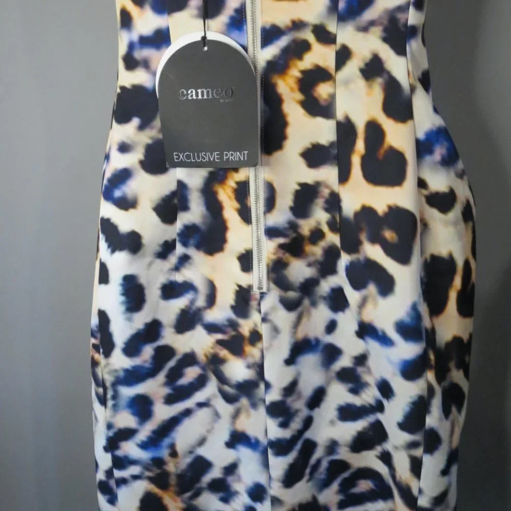 CAMEO - PLAY WITH FIRE - LEOPARD PRINT - STRAPLESS DRESS - SIZE XS - NWT - Picture 5 of 7